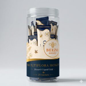 Beezo Honey 25 Sachets Jar